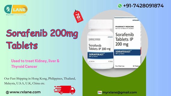 Purchase Sorafenib 200mg tablets wholesale price Hong Kong