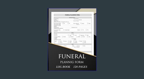 Read$$ 📚 Funeral Planning Form: Plan the details for a memorial service, burial, wake and obitu
