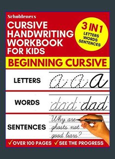 Download Online Cursive Handwriting Workbook for Kids: 3-in-1 Writing Practice Book to Master Lette