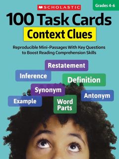 KINDLE BOOK)DOWNLOAD 100 Task Cards  Context Clues  Reproducible Mini-Passages With Key Questions