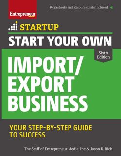 ((P.D.F))^^ Start Your Own Import/Export Business (Startup) EBOOK]