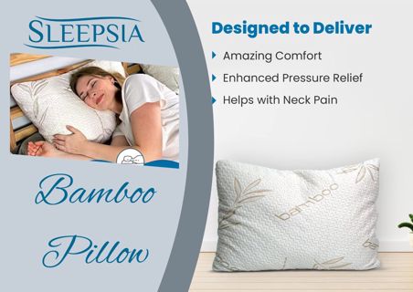 Luxurious Memory Foam Bamboo Pillow - The Ultimate Sleep Experience