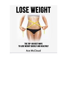 #eBOok by : Lose Weight: The Top 100 Best Ways to Lose Weight Quickly and Healthily