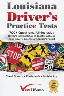 ^^[download p.d.f]^^ Louisiana Driver's Practice Tests: 700+ Questions  All-Inclusive Driver's Ed H