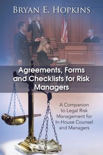 [P.D.F_book] Agreements  Forms and Checklists for Risk Managers: A Companion to Legal Risk Manageme