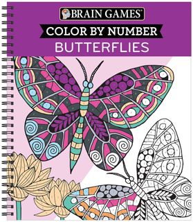 Read Brain Games - Color by Number: Butterflies Author New Seasons FREE *(Book)