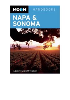 Read [PDF] Moon Napa & Sonoma (Moon Handbooks) by  Free