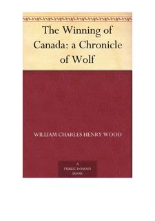 [Books] Download The Winning of Canada: a Chronicle of Wolf by  Free
