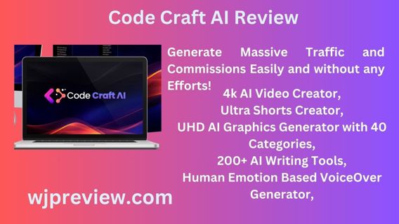 Code Craft AI Review- Make a profit of $238.42/day with 50+ AI chatbots.