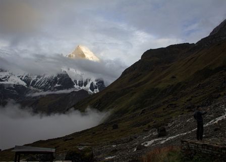 Mt. Fistail in Annapurna Himalayas