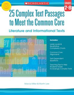 ((download_p.d.f))^ 25 Complex Text Passages to Meet the Common Core  Literature and Informational