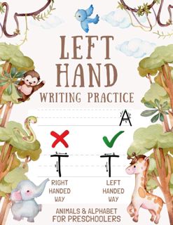 REad_E-book Left Hand Writing Practice for Preschoolers  Left Handed Handwriting Practice Paper Wi