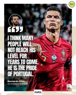 Bernardo Silva perfectly captures what we all feel about Cristiano Ronaldo's legacy.😳