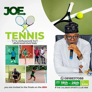 The John Owan Enoh (JOE) Tennis Tournament Hits Crescendo, Set for Grand Finale