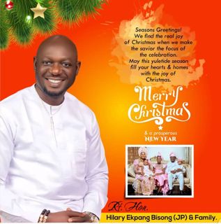RT HON HILARY BISONG MESSAGE OF HOPE TO CONSTITUENTS AT CHRISTMAS