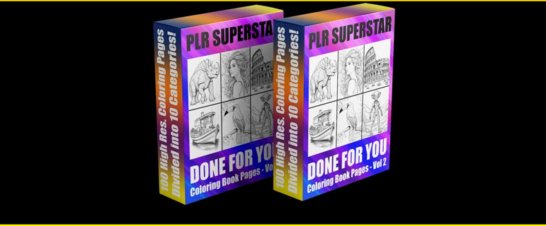 PLR DFY 100 Coloring Book Pages Review - Vol 2 information
