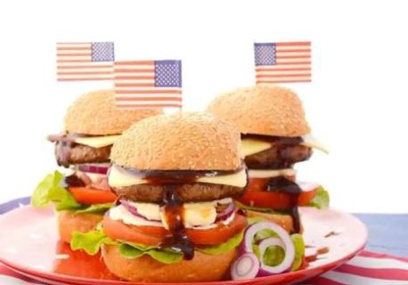 Are burgers popular in America?