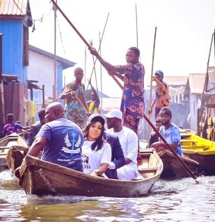 Edu Visit To Lagos: Ecstasy As she Provides Free Medical Outreach, Food Items In Oko Agbon Community