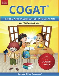 ( EPUB)- DOWNLOAD COGAT Test Prep Grade 2 Level 8  Gifted and Talented Test Preparation Book - Pra
