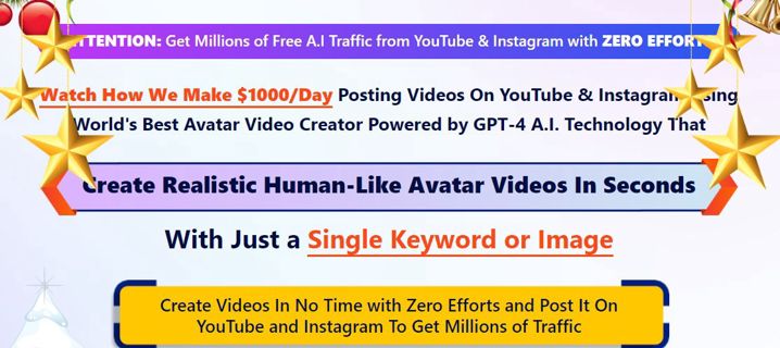 Human Avataars AI Review- Create Realistic Human-Like Avatar Videos and Make $1000/Day.