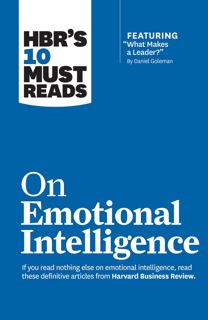 Kindle Book HBR's 10 Must Reads on Emotional Intelligence (with featured article 'What Makes a Lea