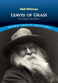 Book Reading Leaves of Grass: The Original 1855 Edition (Dover Thrift Editions: Poetry)