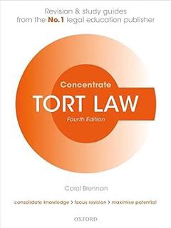 ⛄️DOWNLOAD EPUB⛄️ Tort Law Concentrate: Law Revision and Study Guide by Carol Brennan (Author)