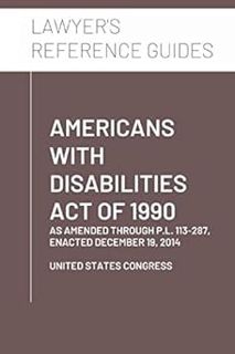 â¤EBOOKâ¤ï¸ FOR FREE! Americans With Disabilities Act of 1990: as amended through P.L.