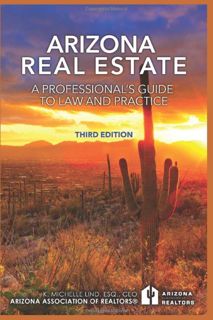 (^PDF)->DOWNLOAD Arizona Real Estate: A Professional's Guide to Law and Practice: Third Edition ep