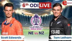 New Zealand vs Netherlands LIVE CWC at 09 October 2023