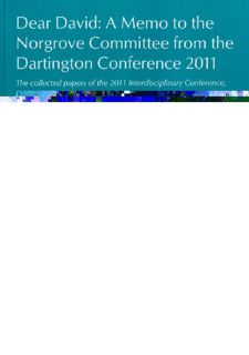 Dear David: A Memo to the Norgrove Committee from the Dartington Conference 2011: The Collected