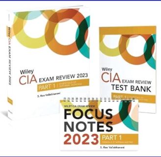 READ [E-book] Wiley CIA 2023 Part 1: Exam Review + Test Bank + Focus Notes, Essentials of Internal