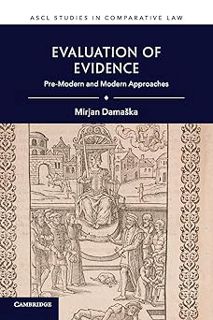 NO COST!⚡️︿[EBOOK] Evaluation of Evidence (ASCL Studies in Comparative Law) by Mirjan Damaška