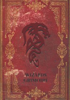 Online Reading BOOK Wizards Grimoire: Spell Book for Fantasy Style Roleplay Games 140 pages Red