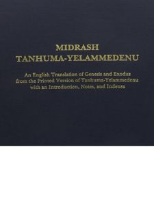 READ BOOK Midrash Tanhuma-Yelammedenu: An English Translation of Genesis and Exodus from the