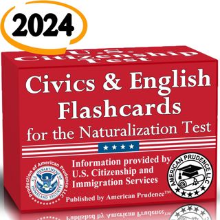(Read) PDF Civics and English flashcards to Study for The US citizenship Test with Official 100 US