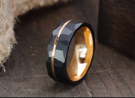 Celestial Elegance: Unveiling the Allure of Meteorite Men's Wedding Rings