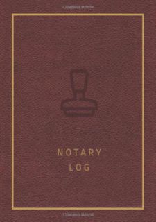 READ B.O.O.K Notary Log: Public Official Notary Records Book Receipts Journal Log to Write-In