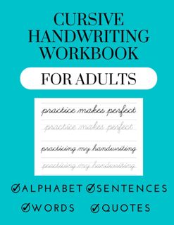 Audiobooks_ Cursive handwriting workbook for adults: A handwriting guide to learn and improve curs