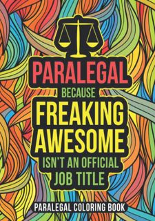 READ B.O.O.K Paralegal Coloring Book: A Snarky & Humorous Adult Law Coloring Book for Paralegals |