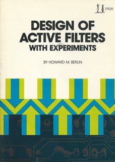 [EBOOK READ] PDF Design of active filters  with experiments (Blacksburg Continuing Education Serie