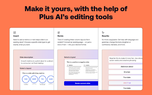Elevate Your Work and School Presentations - Get Plus AI!