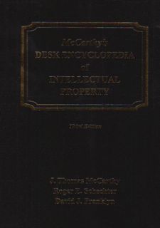 READ B.O.O.K Mccarthy's Desk Encyclopedia Of Intellectual Property