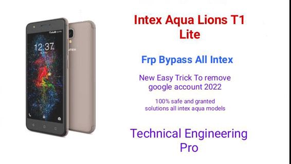Intex Aqua_Lions T1 Lite Google Account Bypass Without PC (2022)