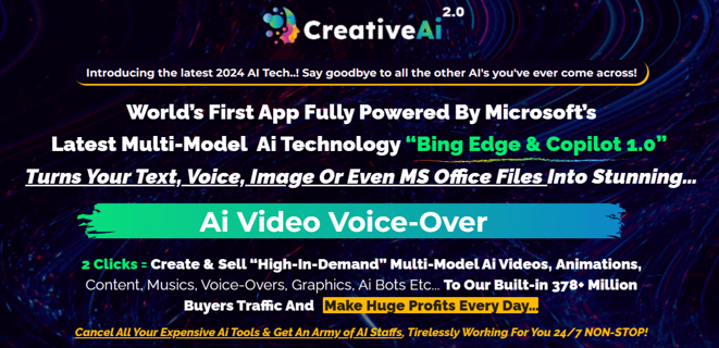 CreativeAI 2.0 Review: Turn Your Ideas Into Reality & Make $378.72+ Daily!