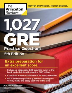 (Read) Kindle 1 027 GRE Practice Questions  5th Edition  GRE Prep for an Excellent Score (Graduate