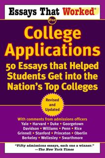 ((P.D.F))^^ Essays That Worked for College Applications  50 Essays that Helped Students Get into t