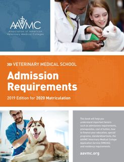 READ [EBOOK PDF] Veterinary Medical School Admission Requirements (VMSAR)  2019 Edition for 2020 M