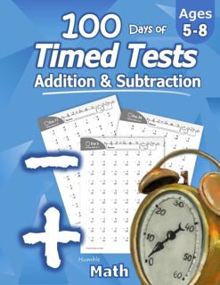 [download p.d.f]   Humble Math - 100 Days of Timed Tests  Addition and Subtraction  Grades K-2  Ma