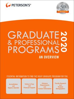 ((download_p.d.f))^ Graduate & Professional Programs  An Overview 2020 (Peterson's Graduate & Prof